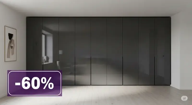 Vstavaná moderná skriňa od SkrineZaMenej.sk
